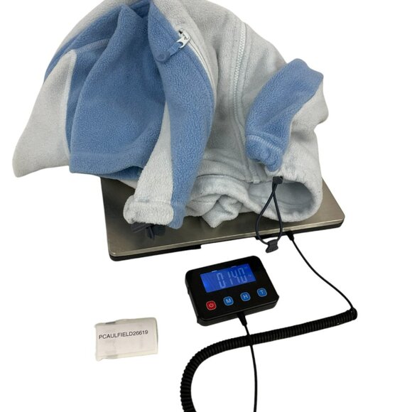 Helly Hansen Young Adult White Blue Full Zip Fleece Jacket With Pockets 16Yrs - Picture 10 of 10